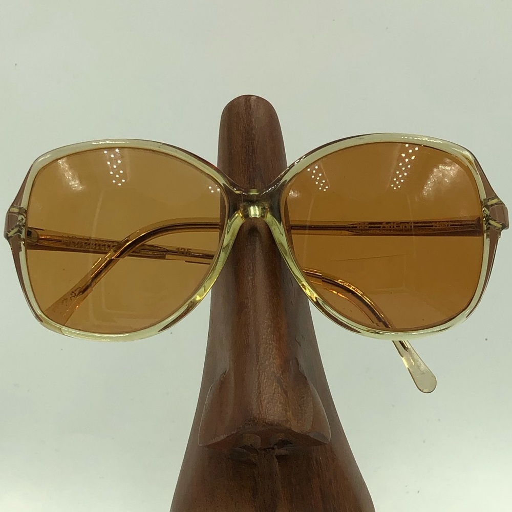 Vintage ArtCraft Yellow Oval Butterfly Sunglasses